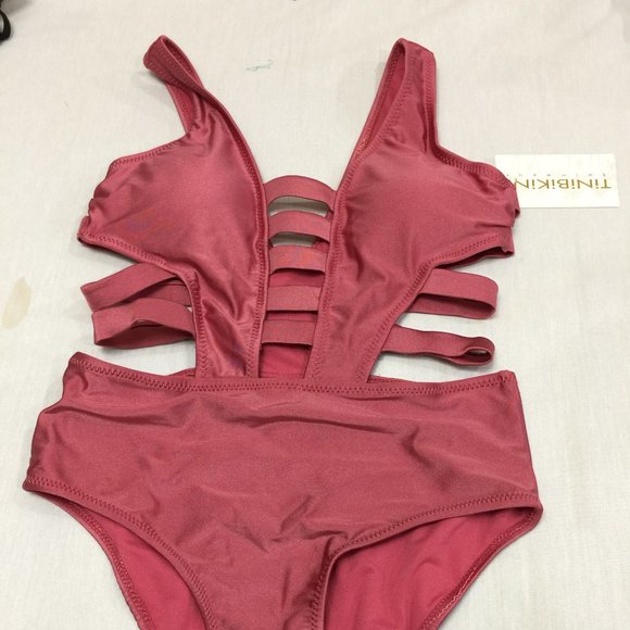 🦚🦚🦚 NWT TINI BIKINI WOMENS ONE PIECE SWIMSUIT SIZE S 🦚🦚🦚